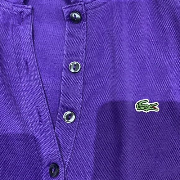 Purple Authentic Lacoste Polo Shirt - Picture 3 of 3